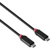 USB Kabelis - LINDY USB4 Type C Laidas, M/M, 40Gbps, 240W PD, 1 m, Juodas