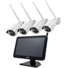 Vaizdo stebėjimo rinkinys PNI House WiFi650 – 4 Full HD „Wi-Fi“ P2P kameros ir 12 colių LCD monitorius