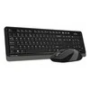 Klaviatūra A4Tech klaviatūros ir pelės rinkinys, FG1010 FSTYLER, belaidė, pilka
