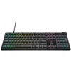 Žaidimų klaviatūra CORSAIR K55 CORE RGB USB 2.0 arba A tipo, laidinė, su guminiais kupoliniais klavišų jungikliais, 1000 Hz pranešimų dažnis, pilka
