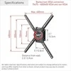 Barkan Laikiklis televizoriaus sieninis laikiklis 13-65 colių LED/LCD televizoriui, 36 kg, vertikalus-horizontalus sukimasis