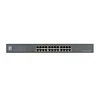 Šakotuvas Lenovo „LevelOne“ komutatorius 24x GE GEU-2431 19 colių stovo montavimo rinkinys nevaldomas gigabito eternetas (10/100/1000) 1U juodas