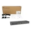 Šakotuvas Lenovo „LevelOne“ komutatorius 24x GE GEU-2431 19 colių stovo montavimo rinkinys nevaldomas gigabito eternetas (10/100/1000) 1U juodas