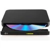 HITACHI LG – išorinis diskas DVD-W/CD-RW/DVD±R/±RW/RAM/M-DISC GP96Y, Ultra Slim, OTG jungtis, juodas, dėžutė+SW