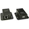 USB Prailginimo Laidas - LINDY USB 2.0 Cat.6 Prailginimo Laidas, Maitinamas per Cat.5e/6 Kabelį, 50 m, Juodas