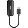 Adapteris - LINDY HDMI 8K60 į DisplayPort 1.4 Konverteris, 7680x4320@60Hz, 48Gbps, Juodas