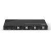 KVM Switch - LINDY 4 Prievadų HDMI 4K60, USB 2.0 ir Garso KVM Jungiklis, Juodas