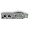 USB Priedas - LINDY USB A Prievado Užrakto Raktas Nr. 40451 40461 ABS 18x75,16x12mm Žalias