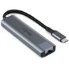 USB šakotuvas - LINDY USB 3.2 Gen 2 Type C šakotuvas, 3 priedai ir gigabito eternetas