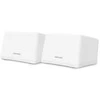 Maršrutizatorius MERCUSYS HALO H47BE WHOLE MESH WIFI 7 2PACK, Tri-Band, Standartinis belaidis: 6 GHz: IEEE 802.11be, 5 GHz: IEEE 802.11b/g/n/ac/ax/be mix, 2.4 GHz: IEEE 80g/2. n/ax mišrus, Viteza bevielis: 5760 Mbps esant 6 GHz, 2880 Mbps esant 5 GHz, 574 Mbps esant 2,4 GHz, Matmenys: 170 × 122,4 × 103,5 mm, Interfata: 3