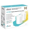 Maršrutizatorius TP-LINK | AX1500 Whole Home Mesh Wi-Fi 6 System | Deco X10 (2-pack) | 802.11ax | 10/100/1000 Mbit/s | Ethernet LAN (RJ-45) jungtys 1 | Mesh Support Yes | MU-MiMO Yes | No mobile broadband | Antenna type Internal