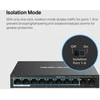 Šakotuvas Mercusys 10 prievadų 10/100 Mbps darbalaukio jungiklis su 8 prievadų PoE+ | Mercusys