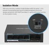 Šakotuvas MS106LP | Mercusys 6-Port 10/100 Mbps Desktop Switch with 4-Port PoE+ | Desktop | 10/100 Mbps (RJ-45) jungtys quantity 6