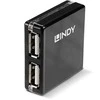 USB Hub - LINDY 4 Prievadų USB 2.0 Mini Hub 480Mbps