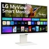Monitorius LG 31.5" 32SR85U-W.AEU, Įstrižainė (coliai): 31.5, Įstrižainė (cm): 80, Kraštinių santykis: 16:9, Ekranas: IPS, Raiška: 3840x2160, Atnaujinimo dažnis: 60Hz, Atsako laikas GtG: 5ms, Ryškumas (maks.): 400 cd/m², Kontrastas (statinis): 1000:1, Matymo kampas: 178/178, Spalvų gama: DCI-P3, Spalvų gama