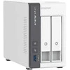 QNAP 2 skyrių 2,5 GbE NAS su integruotu NPU | TS-216G | ARM 4 branduolių | Cortex-A55 | Procesoriaus dažnis 2,0 GHz | 4 GB
