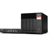 Serveris QNAP TS-473A + QSW-1105-5T Bundle Pack NAS Tower Ryzen Embedded V1500B 8 GB DDR4 0 TB QNAP Turbo System Juodas