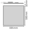 Ledvance 33W LED panelė PANEL COMFORT, 4000K, DALI