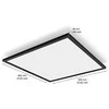 Lampa sufitowa Signify Philips Hue Baltas Amb. Aurelle Panelleuchte 60x60 Schw inkl DS