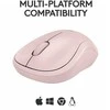 Belaidė pelė Logitech M240 Silent Bluetooth Mouse, rožinės spalvos