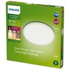 Plafoniera LED pentru exterior Philips SuperSlim, 15W, 1300 lm ,luminacalda (2700K), IP54, 25 cm, Alb