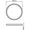 Plafoniera LED Philips Superslim CL550, 3 trepte de intensitate, 18W ,1700 lm, lumina neutra (4000K), IP20, 30cm, Alb