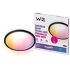 Išmanusis LED šviestuvas WiZ SUPERSLIM 22W 2700-6500K 2600lm RGB juodos sp, Ø42,3x3,2cm