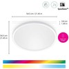 Lubinis šviestuvas WiZ Smart WiFi SuperSlim Ceiling 545mm, Baltas | 32 W | 2200-6500 K (RGB)