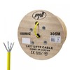 S/FTP CAT7 PNI SF07 kabelis, 10Gbps, 1000MHz, internetui ir stebėjimo sistemoms, 305m ritė, varinis