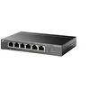 Šakotuvas TP-LINK | 6 prievadų gigabito komutatorius su 3 prievadų PoE+ ir 1 prievado PoE++ | TL-SG1006PP | Nevaldomas | Stalinis
