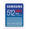 Atminties kortelė Samsung PRO Plus SDXC 512GB UHS-I U3 [Rašyti 130MB/s Skaityti 180MB/s] v 2023
