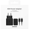 Samsung PD 45W Type-C sieninis pakrovėjas (su laidu) Juodas
