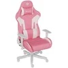 Genesis Gaming Chair Nitro 710 Atlošo apmušalų medžiaga: Eko oda, Sėdynės apmušalų medžiaga: Eko oda, Pagrindo medžiaga: Nailonas, Ratukų medžiaga: Nailonas su CareGlide danga | Rožinė/Baltas