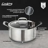 DEŠRELĖ SU DANGTELIU, 20X10 CM, 2,8 L TITANIUM3, „COOKING BY HEINNER“