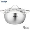 PUSMEIOLA INOX+TALPA 18X10 CM, 2,5 L, NICOLAI TAND, ORIGINALUS, COOKING BY HEINNER