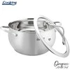 PUSMEIOLA INOX+TALPA 18X10 CM, 2,5 L, NICOLAI TAND, ORIGINALUS, COOKING BY HEINNER