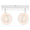Dvigubas reguliuojamas LED prožektorius Ledvance DECOR SATURN, 21W, 2180 lm, balta šviesa (3000K-6500K), IP20, 460mm, balta, F energijos klasė