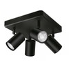Lampa sufitowa Signify WiZ IMAGEO 4erSpots Deckenleu quadrat Tunable Baltas&Color Schw