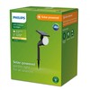 Įsmeigiamas LED lauko šviestuvas PHILIPS JIVIX, įkraunamas saulės energ. 1,4W, 2700K 150lm