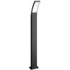 Stalp LED pentru iluminat exterior Philips Splay, 12W, 1100 lm, luminacalda (2700K), IP44, 960x120x160mm, Antracit