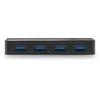 USB Adapteris - LINDY USB 3.0 Adapteris 2:4, 4 Įrenginiai, 5 Gbps, Juodas