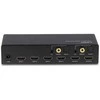 AV Jungiklis - LINDY 4x2 HDMI 4K60 Matrix su EDID Valdymu ir Dvigubas Garso Išgavimas