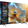 Televizorius TCL 4K QLED TV | 55T8C | 55 | Smart TV | Google TV | Juodas