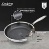 NERŪDIJANČIO PLIENO KEPTUVE, 3 SLUOKSNIŲ, 20X4 CM, TITANIUM 3, „COOKING BY HEINNER“
