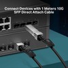 TP-Link 1 m tiesioginio prijungimo SFP+ kabelis 10 gigabitų jungtims. SPECIFIKACIJOS: Atstumas iki 1 m.