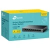 Šakotuvas TP-LINK | 8 prievadų Gigabit darbalaukio jungiklis su 8 prievadų PoE+ | LS108GP | Nevaldomas | Darbalaukis