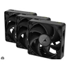„Corsair iCUE LINK RX120 MAX“ serijos PWM ventiliatoriai, 3 vnt. pakuotėje – 120 mm, juodas