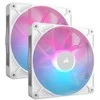 Corsair iCUE LINK RX140 RGB Series, PWM korpuso ventiliatorius 2er Pack – 140mm, baltos spalvos