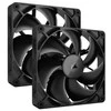 Corsair iCUE LINK RX140 Series, PWM korpuso ventiliatorius 2er Pack – 140mm, juodos spalvos