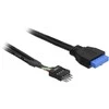 Delock USB 19 pin - USB 8 pin, 0.45m, Juodas (83791)